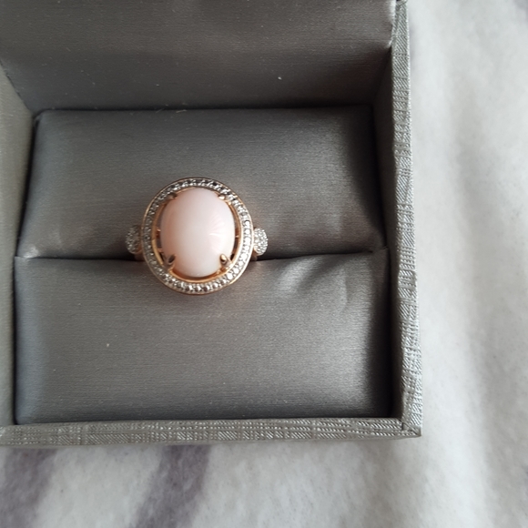 Rose gold over sterling silver ring - Picture 2 of 11